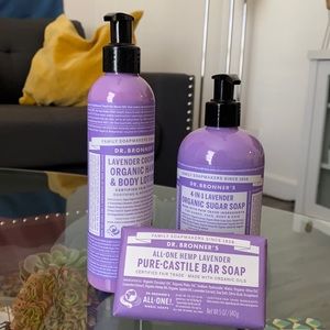 Dr. Bronner’s Organic Lavender 3-Piece Set